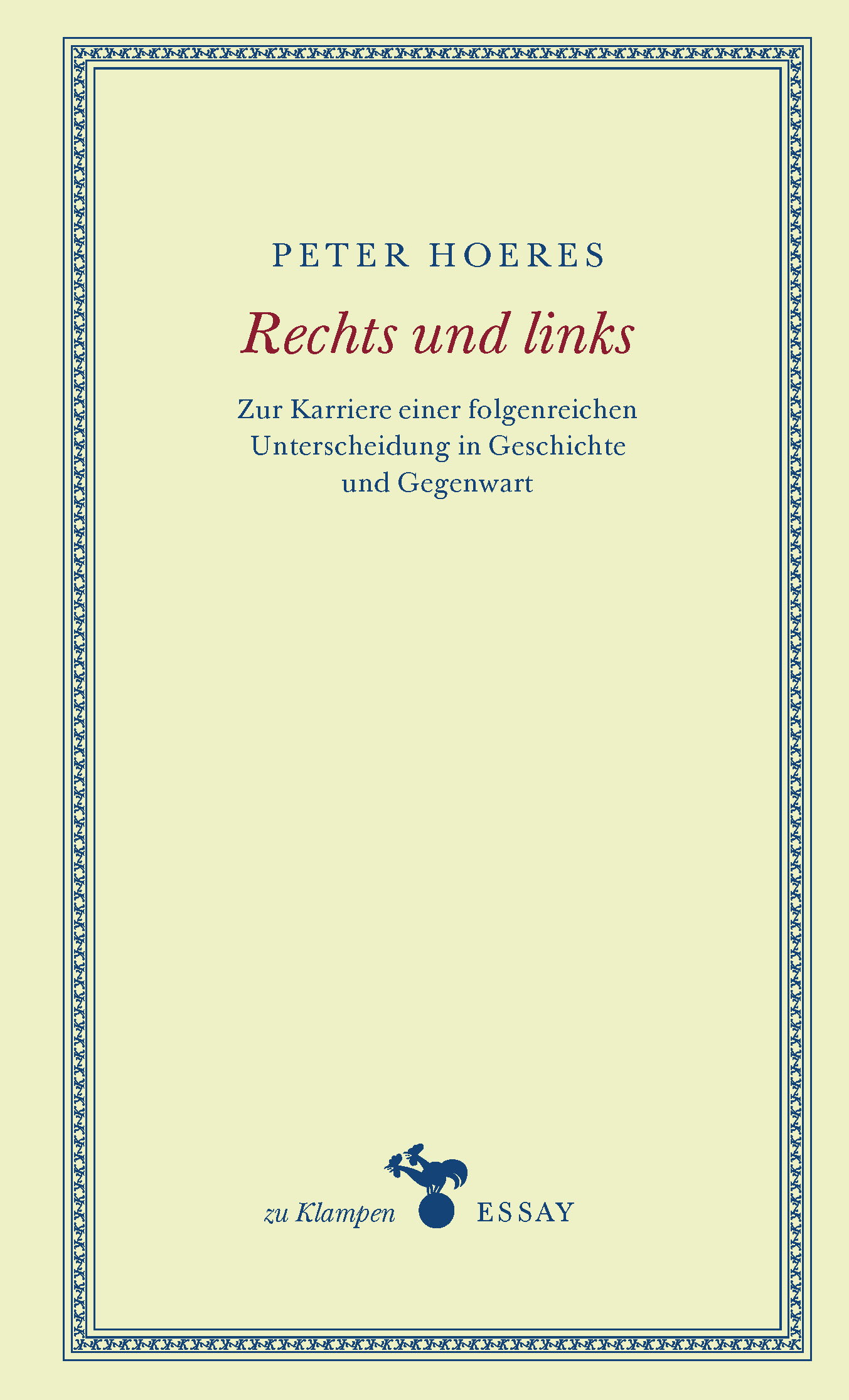 Hoeres_Rechts und links_Cover